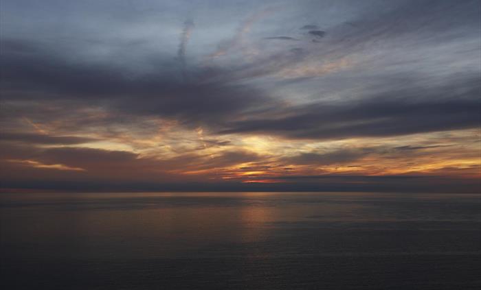 Sunset Over the Sea